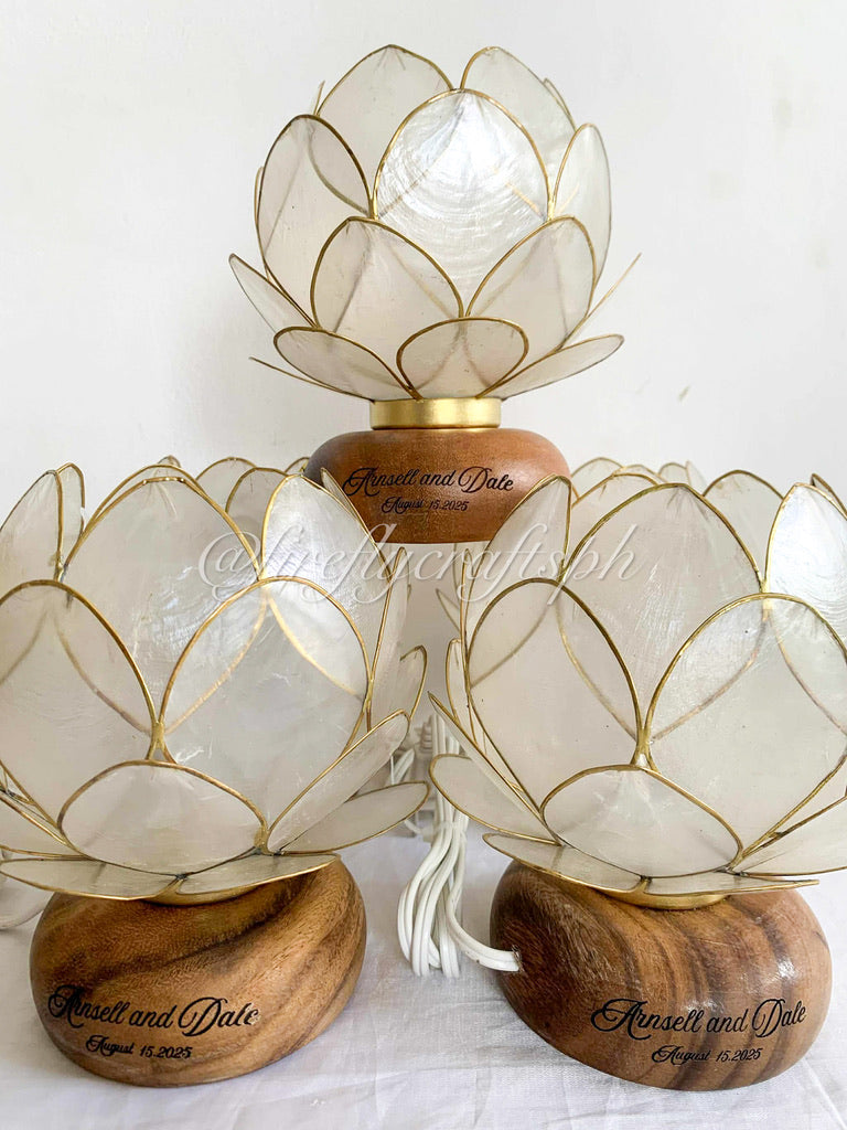 Cabbage Capiz Lamp