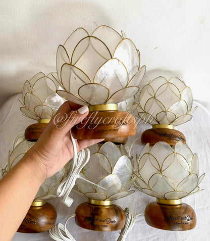 Cabbage Capiz Lamp