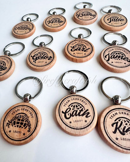 Wooden Keychain