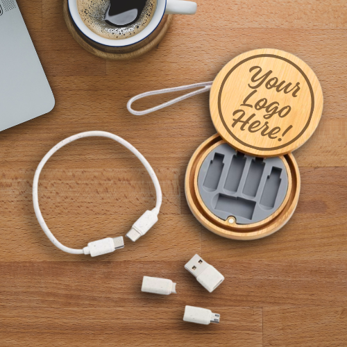 6in1 Wooden Charging Cable Adaptor